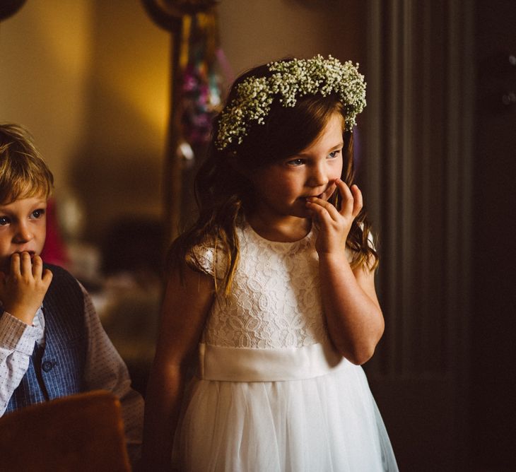 Flower Girl In Gyp Crown // Image By Ed Godden Photography