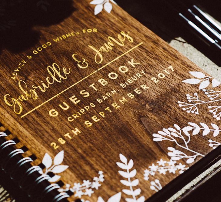 Rustic Guest Book For Wedding // Image By Ed Godden Photography