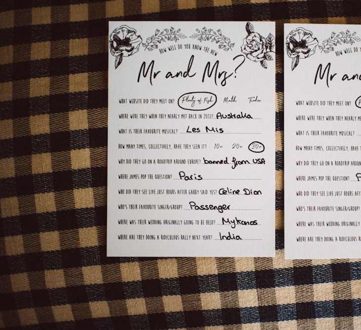 Mr &amp; Mrs Cards For Wedding // Image By Ed Godden Photography