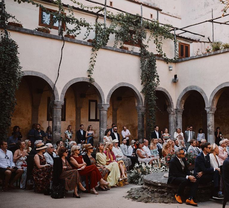 Outdoor wedding ceremony at Peters Beach Sorrento