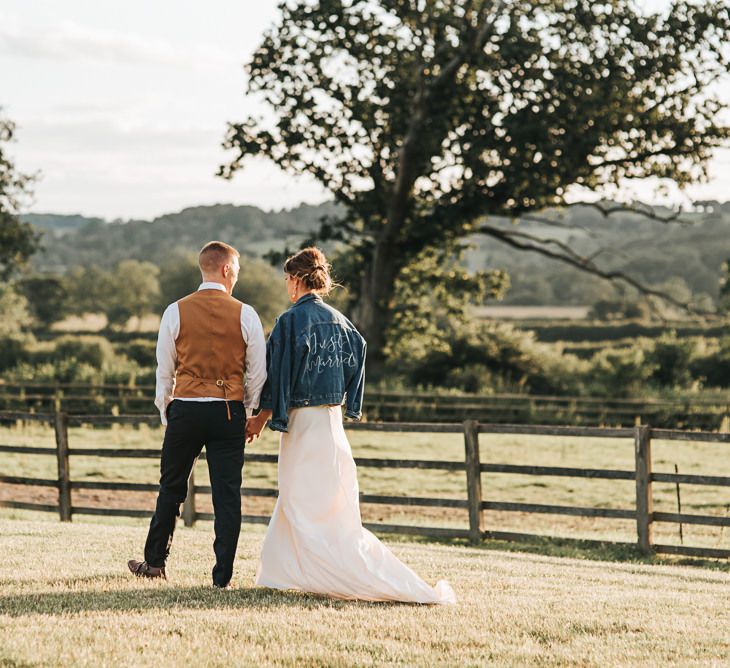 Personalised Denim Jacket For Bride