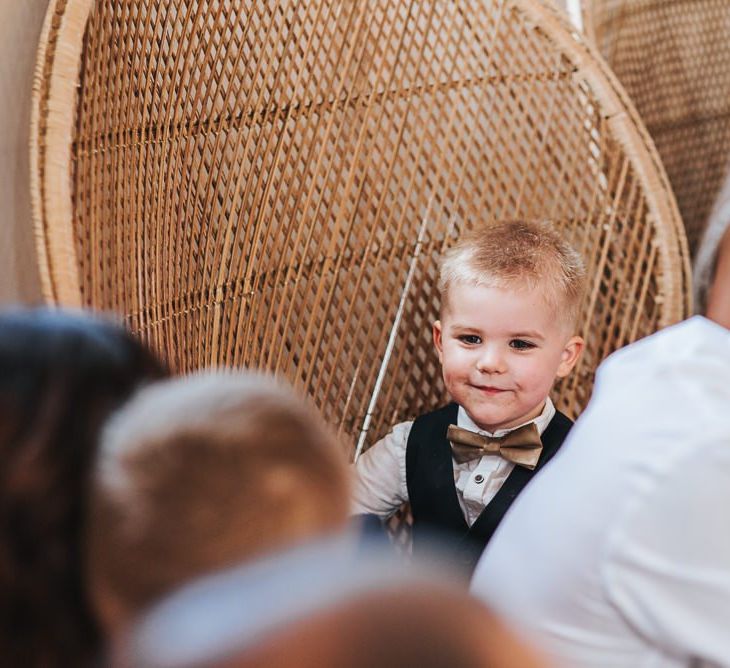 Cute Bride and Groom Son Enjoying The Day