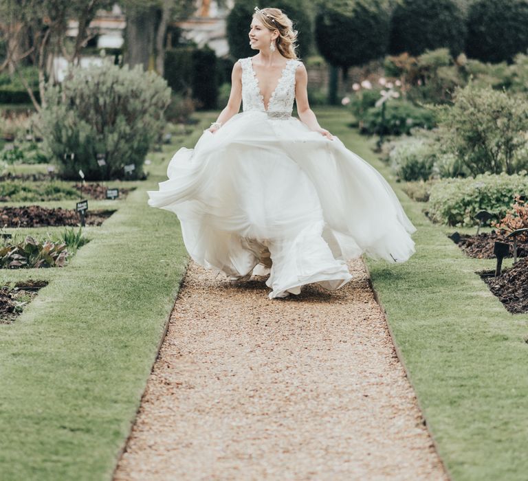 Disney Princess Bride Sleeping Beauty Inspired Wedding With Opulent Florals And Bride In Blush Pink With Images From Rebecca Carpenter Photography