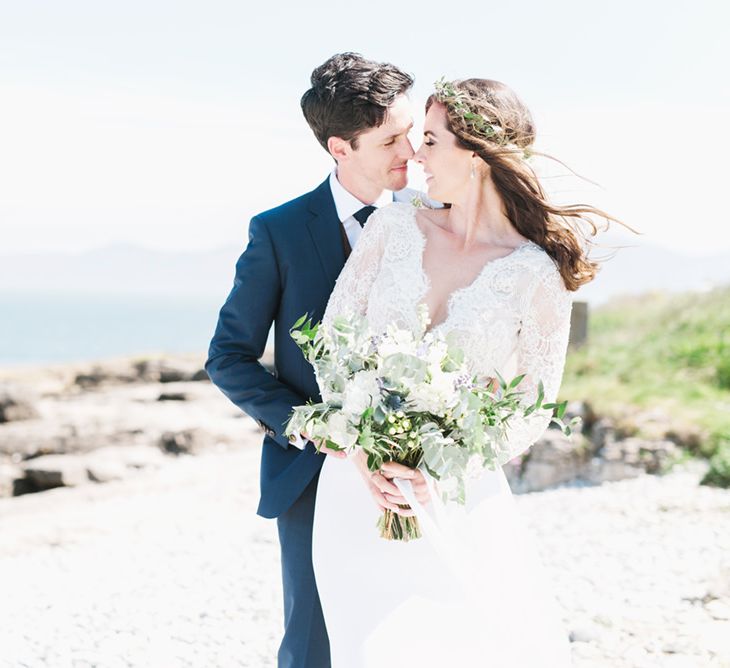 Anglesey Wedding With Foliage Details And Skateboarding Groom And Bride In Emma Beaumont With Images From Emma Pilkington Weddings