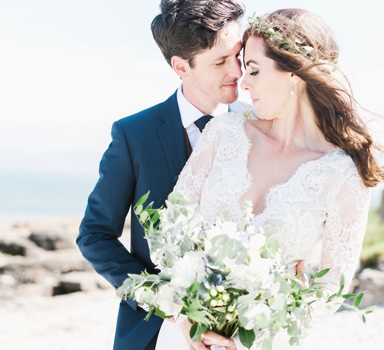 Anglesey Wedding With Foliage Details And Skateboarding Groom And Bride In Emma Beaumont With Images From Emma Pilkington Weddings