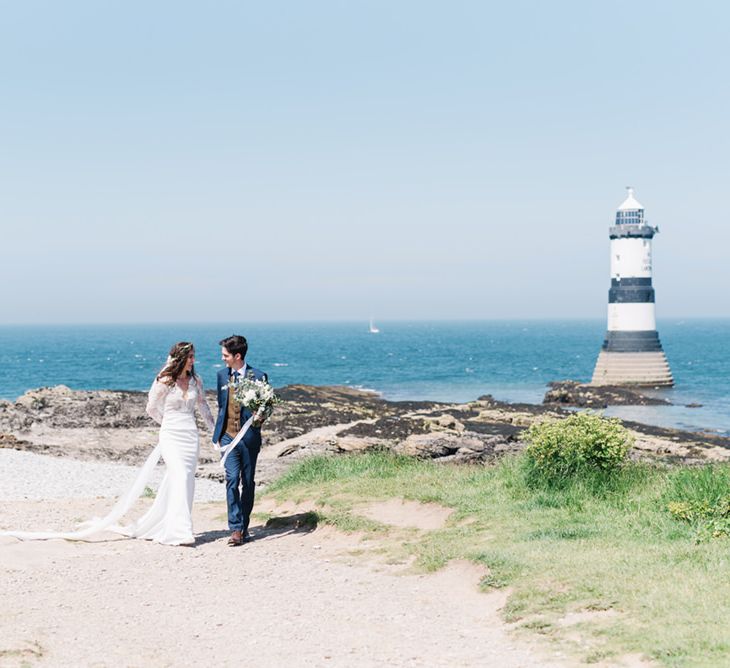 Anglesey Wedding With Foliage Details And Skateboarding Groom And Bride In Emma Beaumont With Images From Emma Pilkington Weddings