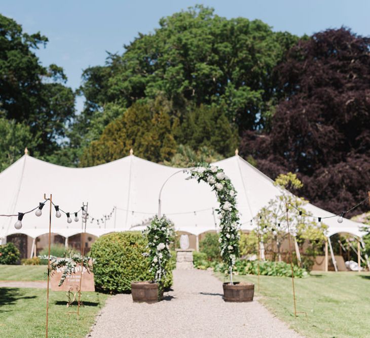 Sailcloth Tent For Anglesey Wedding