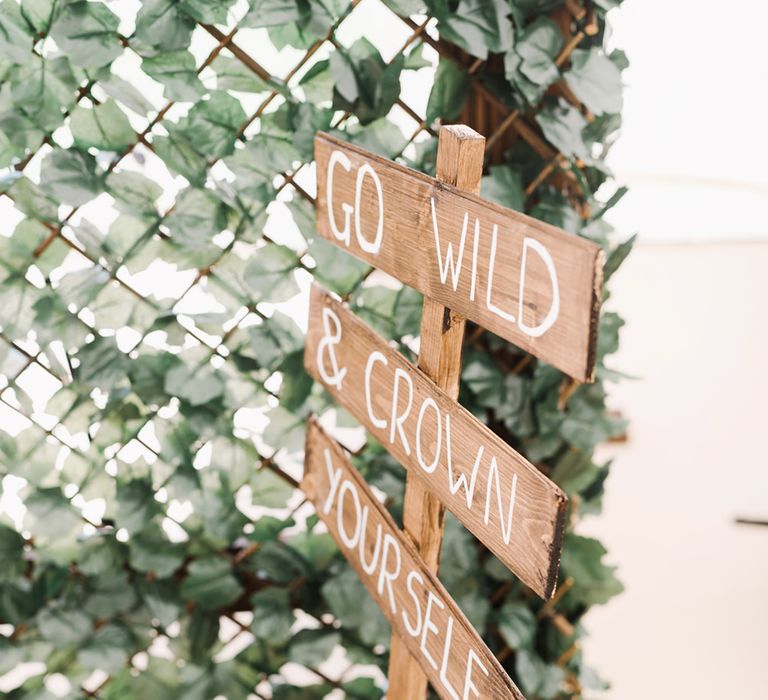 Foliage Crowns For Wedding Guests