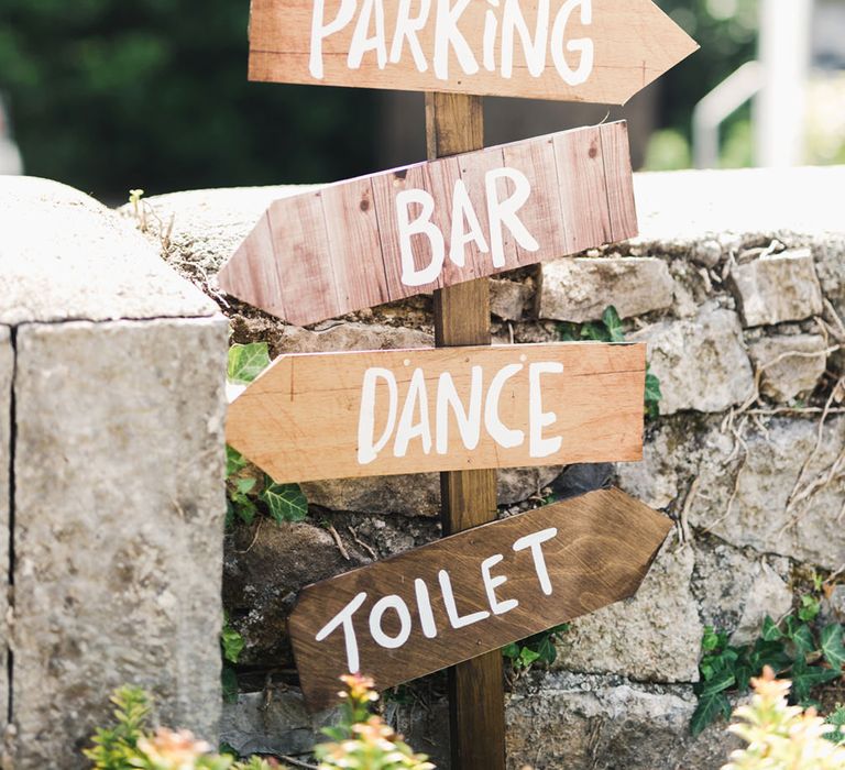 Wooden Signage For Wedding