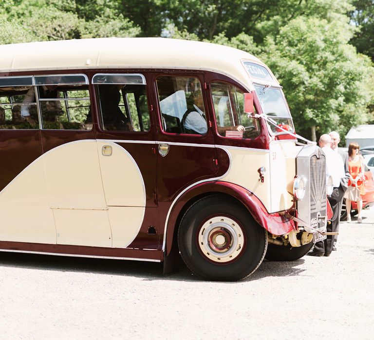 Vintage Bus Wedding Transport