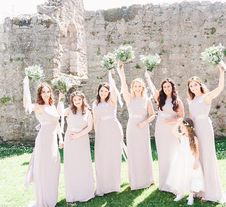 Bridesmaids In Pale Lilac Dresses From ASOS