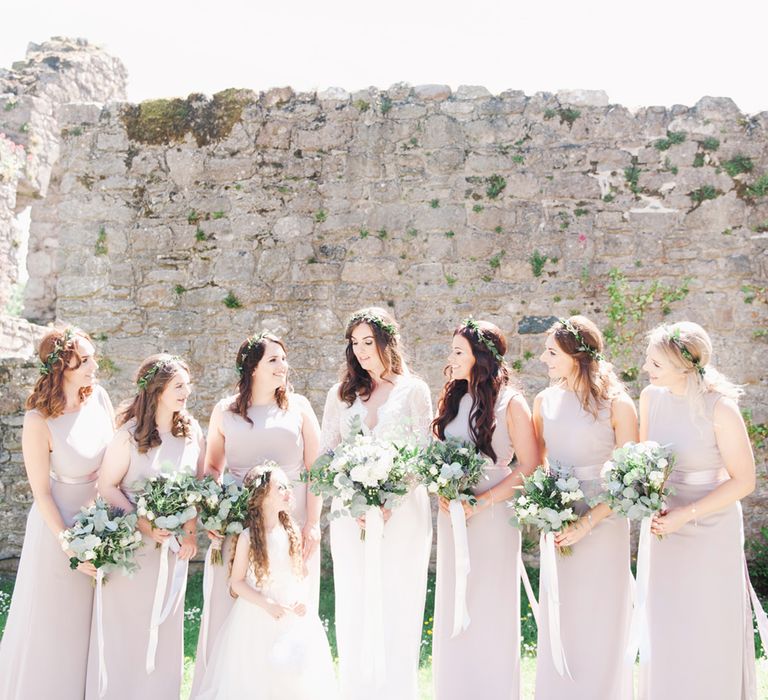 Bridesmaids In Pale Lilac Dresses From ASOS