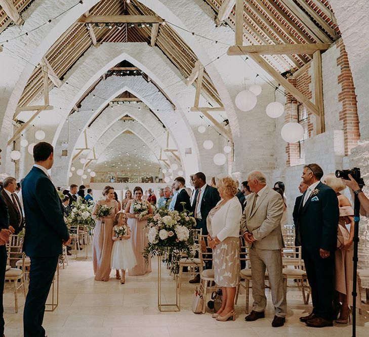 Tithe Barn Petersfield wedding ceremony