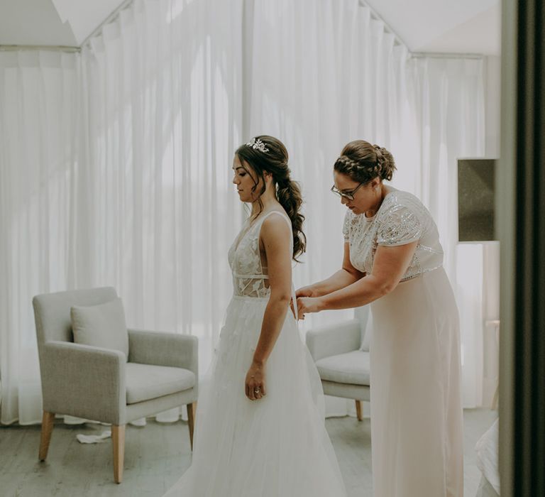 Bridal preparations at Tithe Barn Petersfield