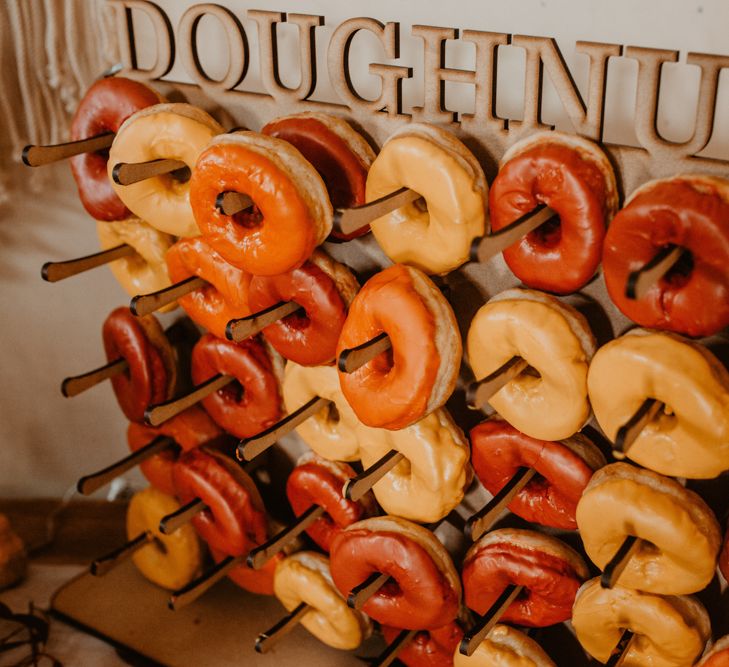 Doughnut Wall Wedding Reception Favours