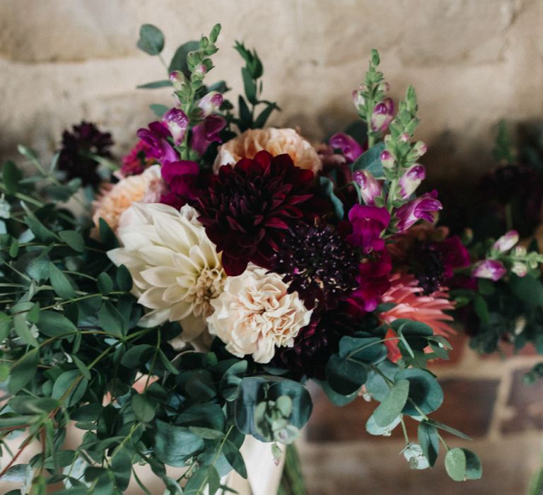 Wedding Bouquet with Dahlias