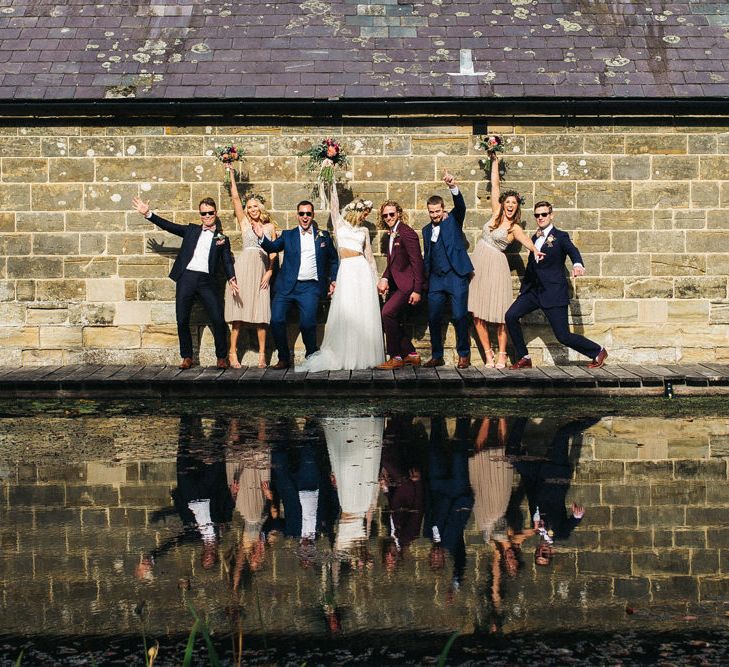 Fun Wedding Party Portrait