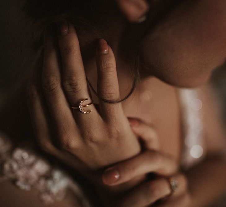 Crescent Moon Ring By Carrie Elizabeth // Image By James Frost Photography