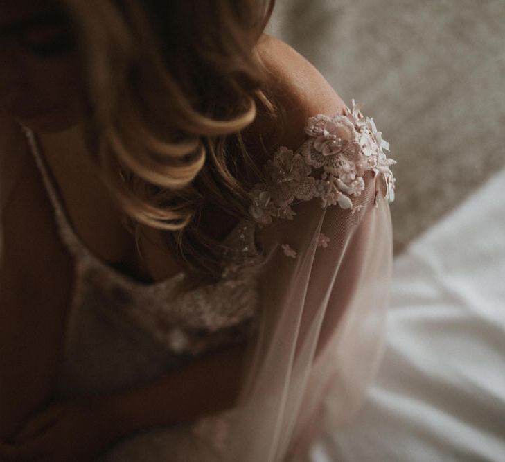 Blush Pink Tulle Wedding Dress By Julita London // Image By James Frost