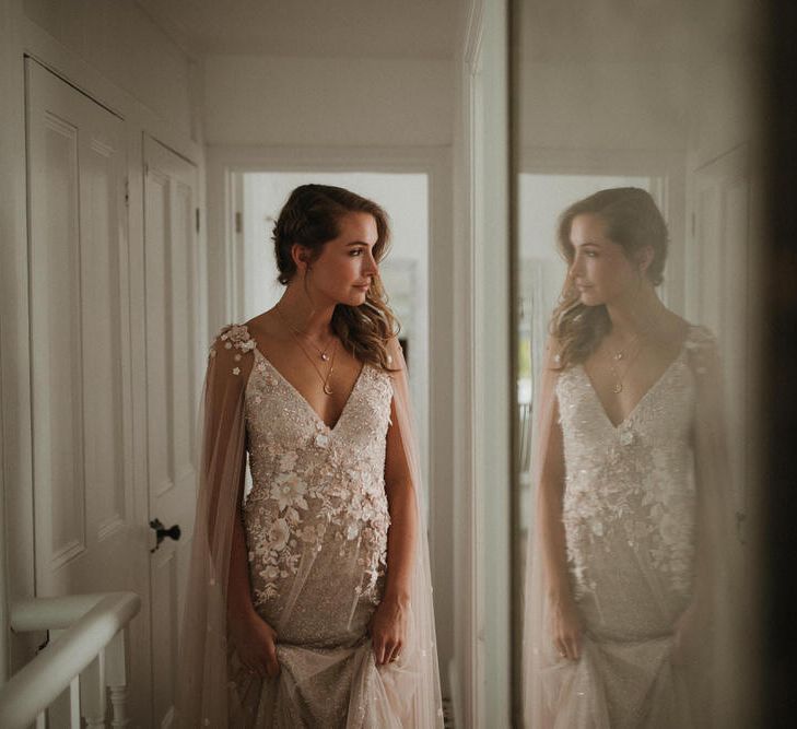 Blush Pink Tulle Wedding Dress By Julita London // Image By James Frost