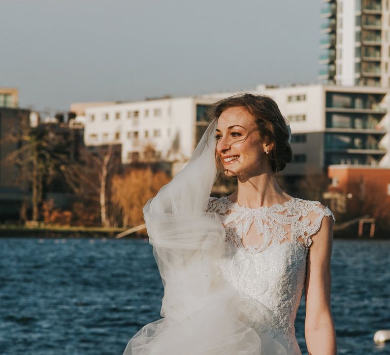 Winter Wedding at The West Reservoir Centre, Stoke Newington | Bride wears Maggie Sottero Dress | Bridesmaids in ASOS | Images by Remain In Light