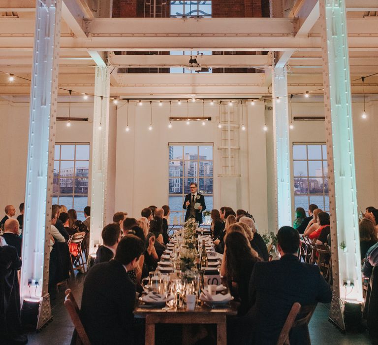 Winter Wedding at The West Reservoir Centre, Stoke Newington | Bride wears Maggie Sottero Dress | Bridesmaids in ASOS | Images by Remain In Light