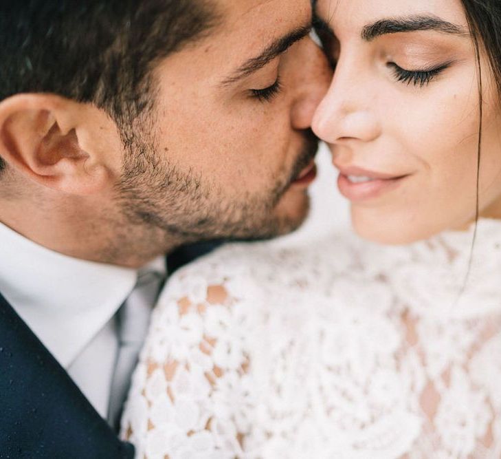 Intimate Bride and Groom Portrait