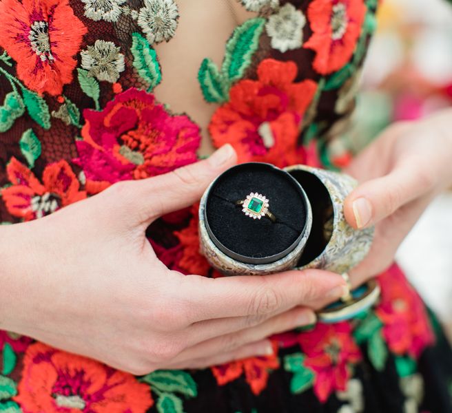 Delicate &amp; Feminine, and Bold &amp; Passionate Frida Kahlo Wedding Inspiration at Horniman Museum Glasshouse Venue | Styled by Anna Fern Events | Elizabeth’s Cake Emporium | Wild About Flowers | Joanne Fleming Design Gowns | Roberta Facchini Photography