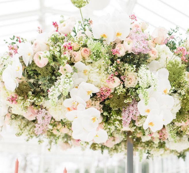 Delicate &amp; Feminine, and Bold &amp; Passionate Frida Kahlo Wedding Inspiration at Horniman Museum Glasshouse Venue | Styled by Anna Fern Events | Elizabeth’s Cake Emporium | Wild About Flowers | Joanne Fleming Design Gowns | Roberta Facchini Photography