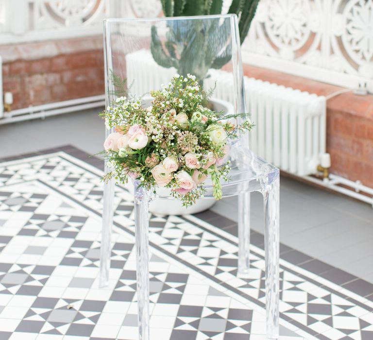 Delicate &amp; Feminine, and Bold &amp; Passionate Frida Kahlo Wedding Inspiration at Horniman Museum Glasshouse Venue | Styled by Anna Fern Events | Elizabeth’s Cake Emporium | Wild About Flowers | Joanne Fleming Design Gowns | Roberta Facchini Photography