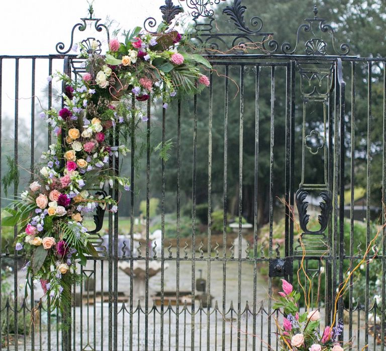 Wedding Flower Entrance Gate | Spring Equinox at Thorpe Manor Wedding Venue by Revival Rooms | Anneli Marinovich Photography