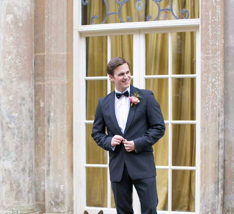 Groom in Black Tie | Spring Equinox at Thorpe Manor Wedding Venue by Revival Rooms | Anneli Marinovich Photography