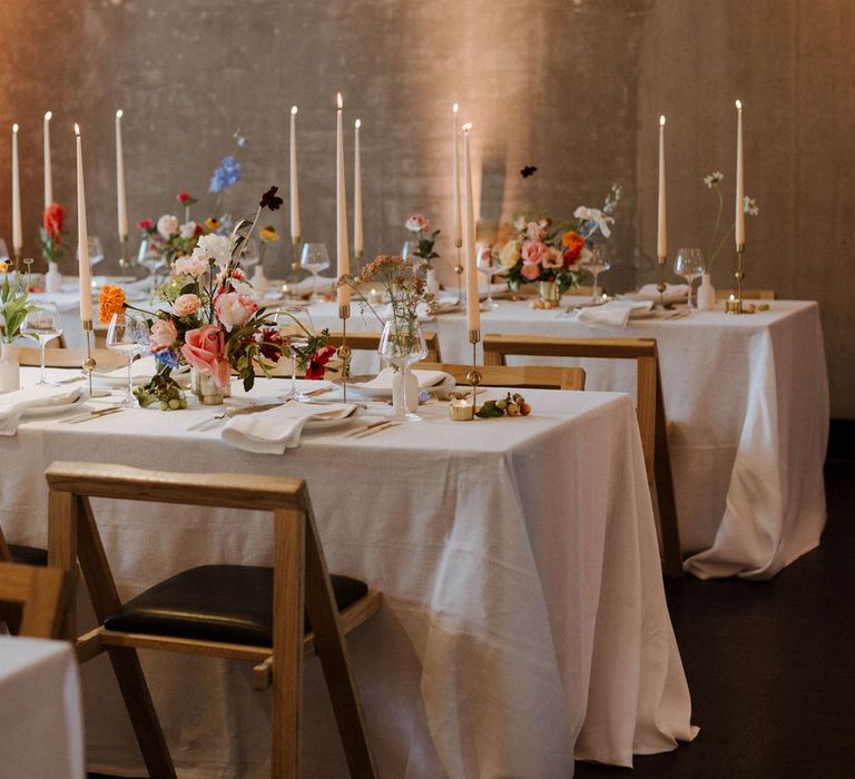 Wedding Reception Room At Ace Hotel Shoreditch Styled By Knot And Pop With Images From The Curries