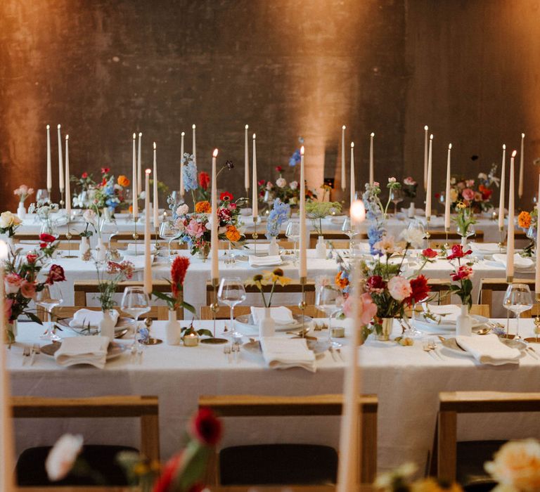 Wedding Reception Room At Ace Hotel Shoreditch Styled By Knot And Pop With Images From The Curries