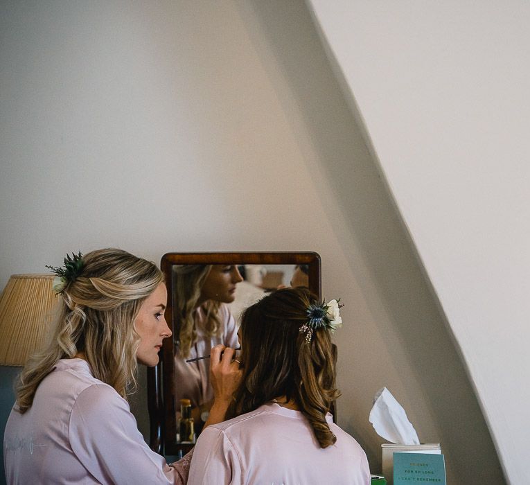 Coastal Inspired Marquee Wedding With Bride In Bespoke Dress And Bridesmaids In Rewritten Wrap Dresses Images By Luis Holden