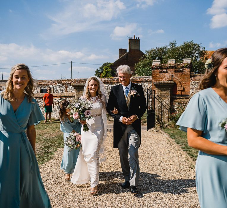 Coastal Inspired Marquee Wedding With Bride In Bespoke Dress And Bridesmaids In Rewritten Wrap Dresses Images By Luis Holden