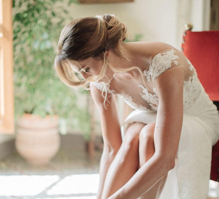 Tom Ford Bridal Shoes | Bride in Pronovias Wedding Dress | Three Day Ravello Wedding at Villa Cimbrone on Amalfi Coast Italy | M &amp; J Photography | Marco Caputo Films