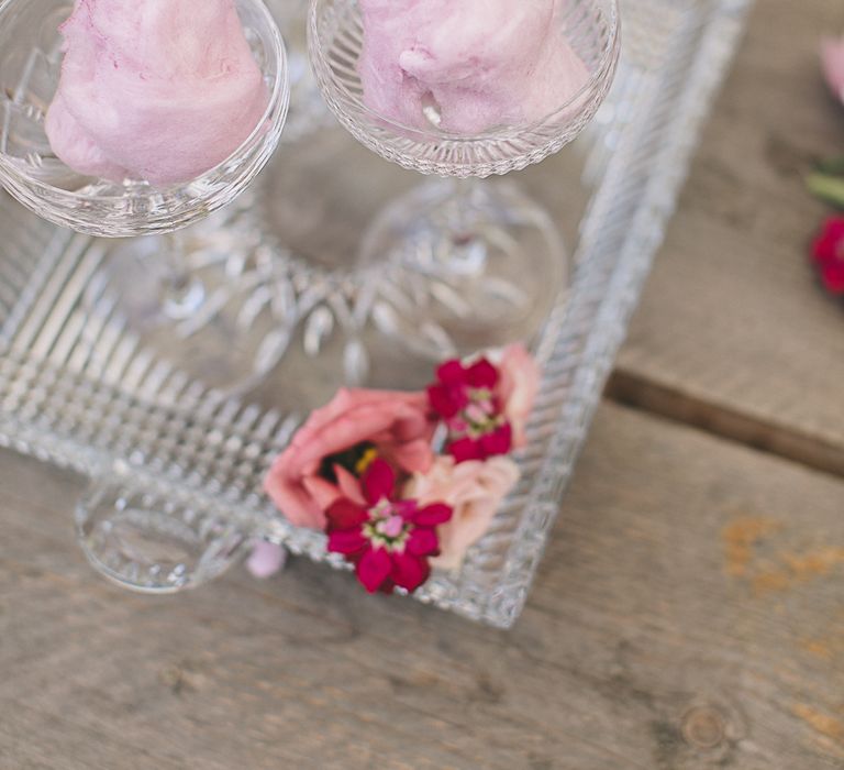 Candy Floss Cocktail With Prosecco