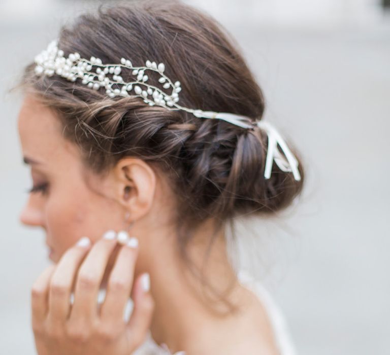 Half circlet wedding accessory