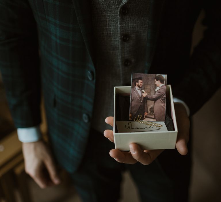 Personalised Lapel Pin For Groom // Images By The Curries // Film By This Modern Revelry