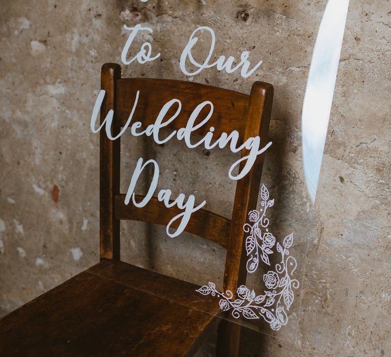 Acrylic Wedding Sign //  Images By The Curries // Film By This Modern Revelry