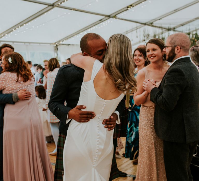 Bride and groom first dance