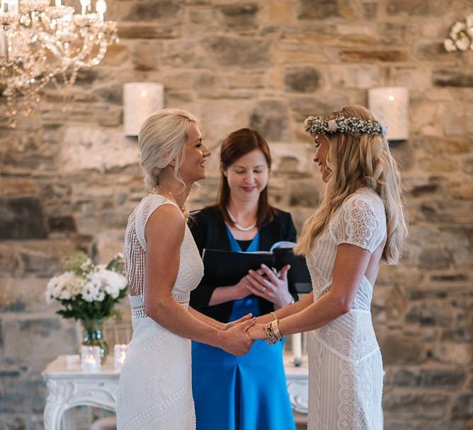 Brides exchange vows at Irish wedding ceremony