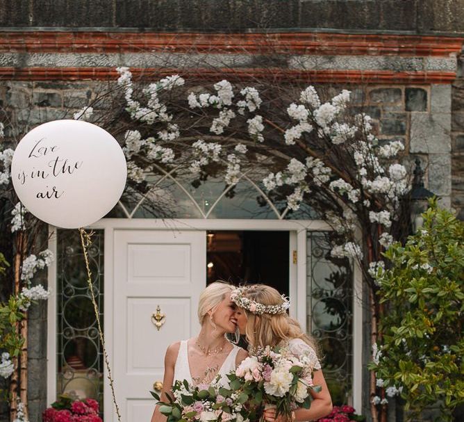 Wedding balloon at same-sex wedding