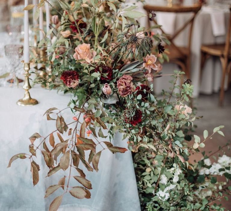 Muted Flowers and Foliage Arrangements