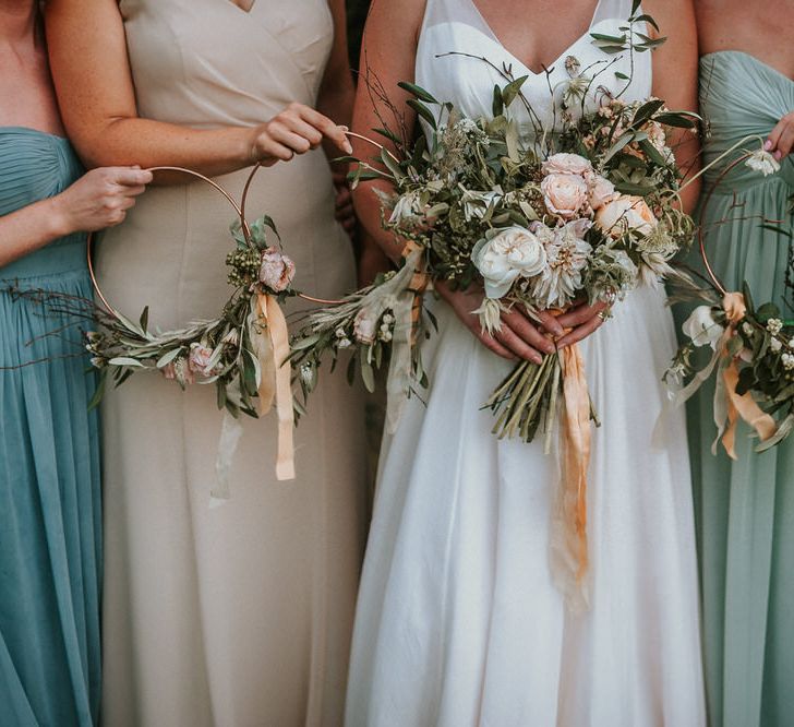 Bridesmaid Hoops Image by Alice Cunliffe Photography