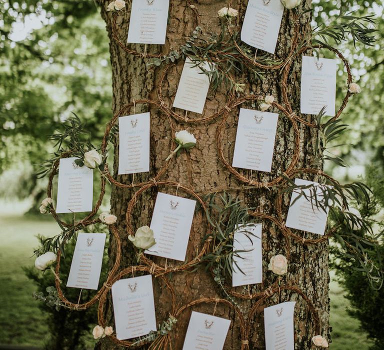 Wedding Hoop Table Plan Tree Image by Darina Stoda Photography