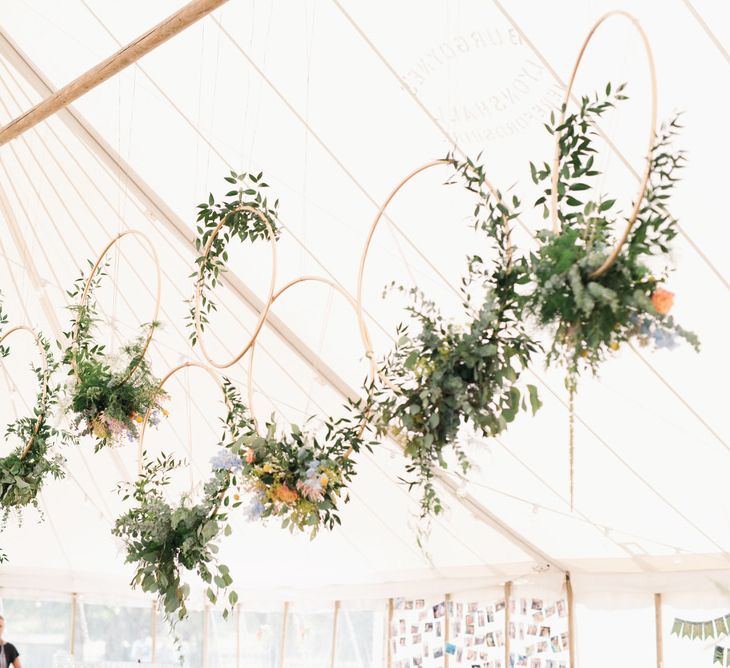 Wedding Hoop Flower Installation Image by Emma Pilkington