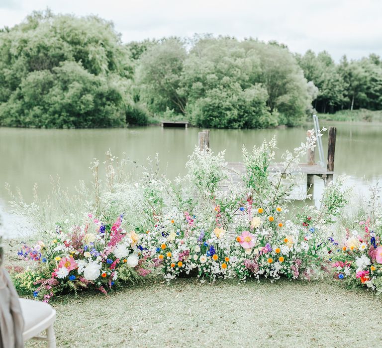 Wildflower altar flowers - wedding ideas for summer