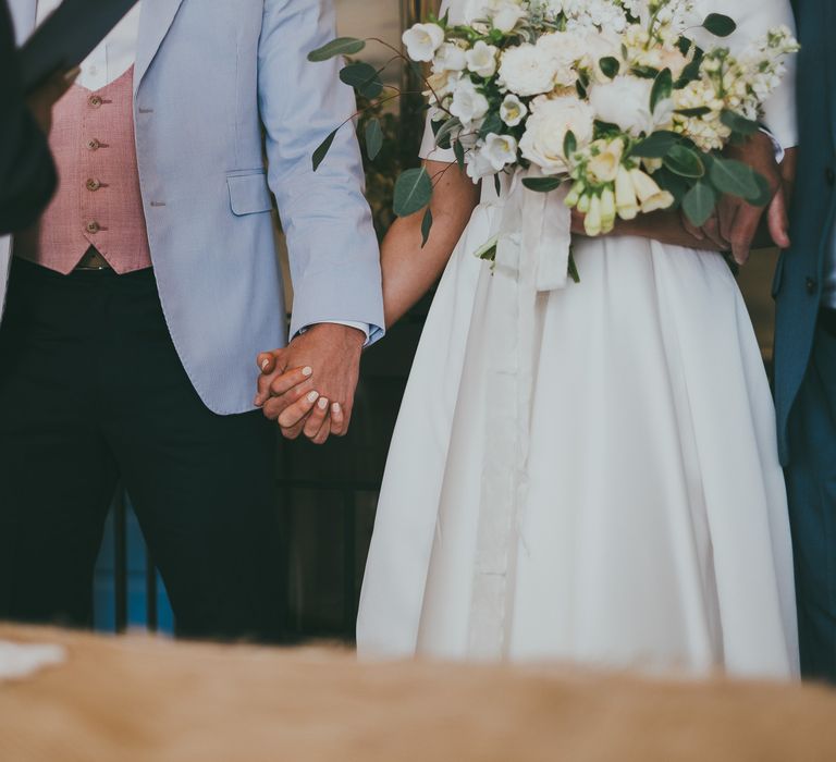 Lusty Glaze Beach Wedding // Image By Ross Talling Photography